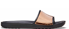 Women's Crocs Sloane Hammered Metallic Slide