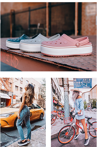 crocs platform women