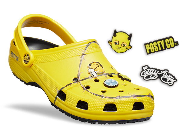 crocs dimitri clog post malone barbed wire