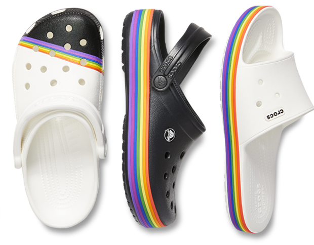 crocband iii rainbow slide